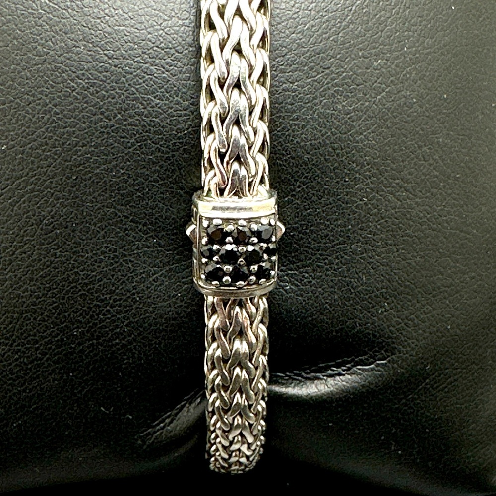 John Hardy Bracelet with Black Sapphires